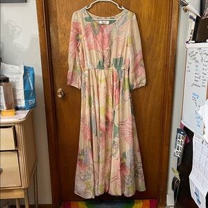 Chicwish pastel floral fairy maxi dress